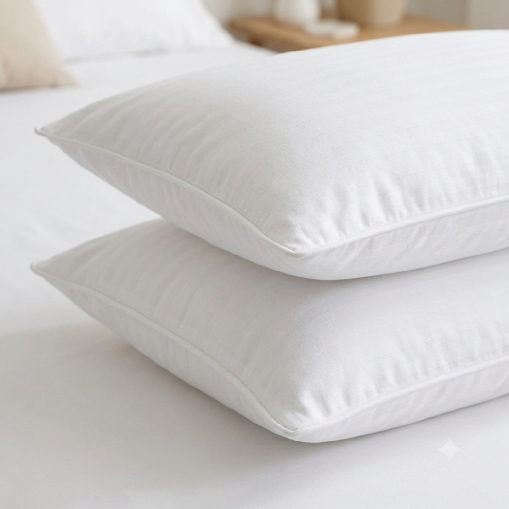 Luxury White Microfibre Fitted Sheet Set with 2 Pillowcases
