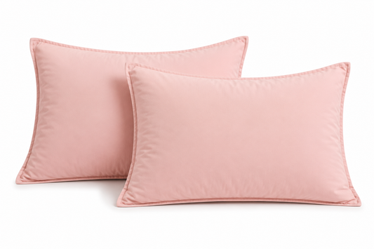Luxury Pink Microfibre Pillow Covers Set of 2 | Ultra Soft Breathable Pillowcases