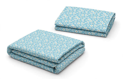 Luxury Blue Floral Quilt Cover Set
