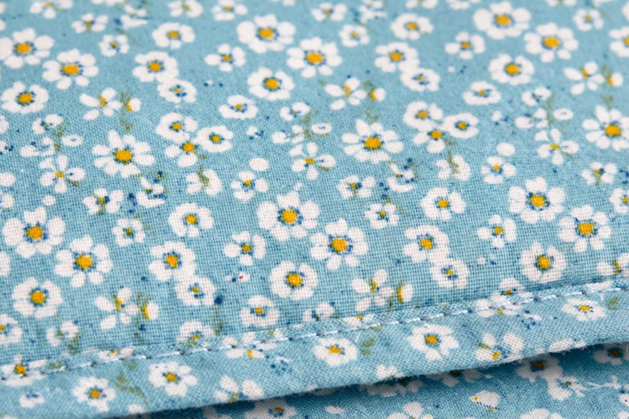 Luxury Blue Floral Quilt Cover Set