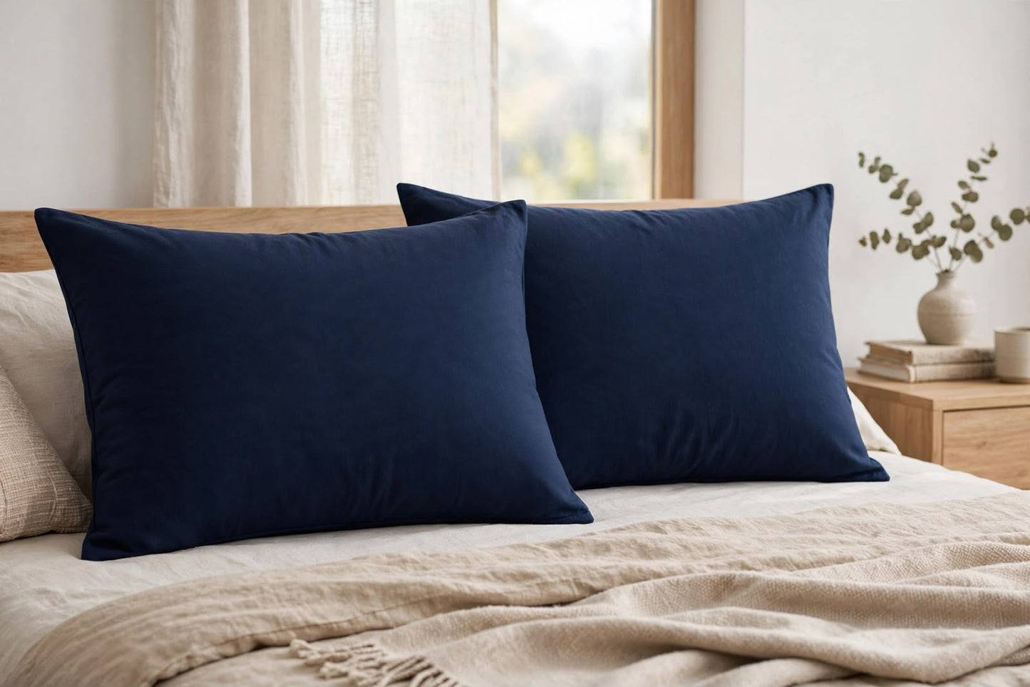 Premium Microfibre Pillow Covers – Set of 2 | Soft, Breathable & Hidden Zip Closure