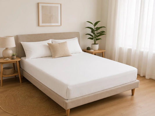 Premium White Deep Pocket Fitted Sheet – Ultra Soft Microfibre Bedding