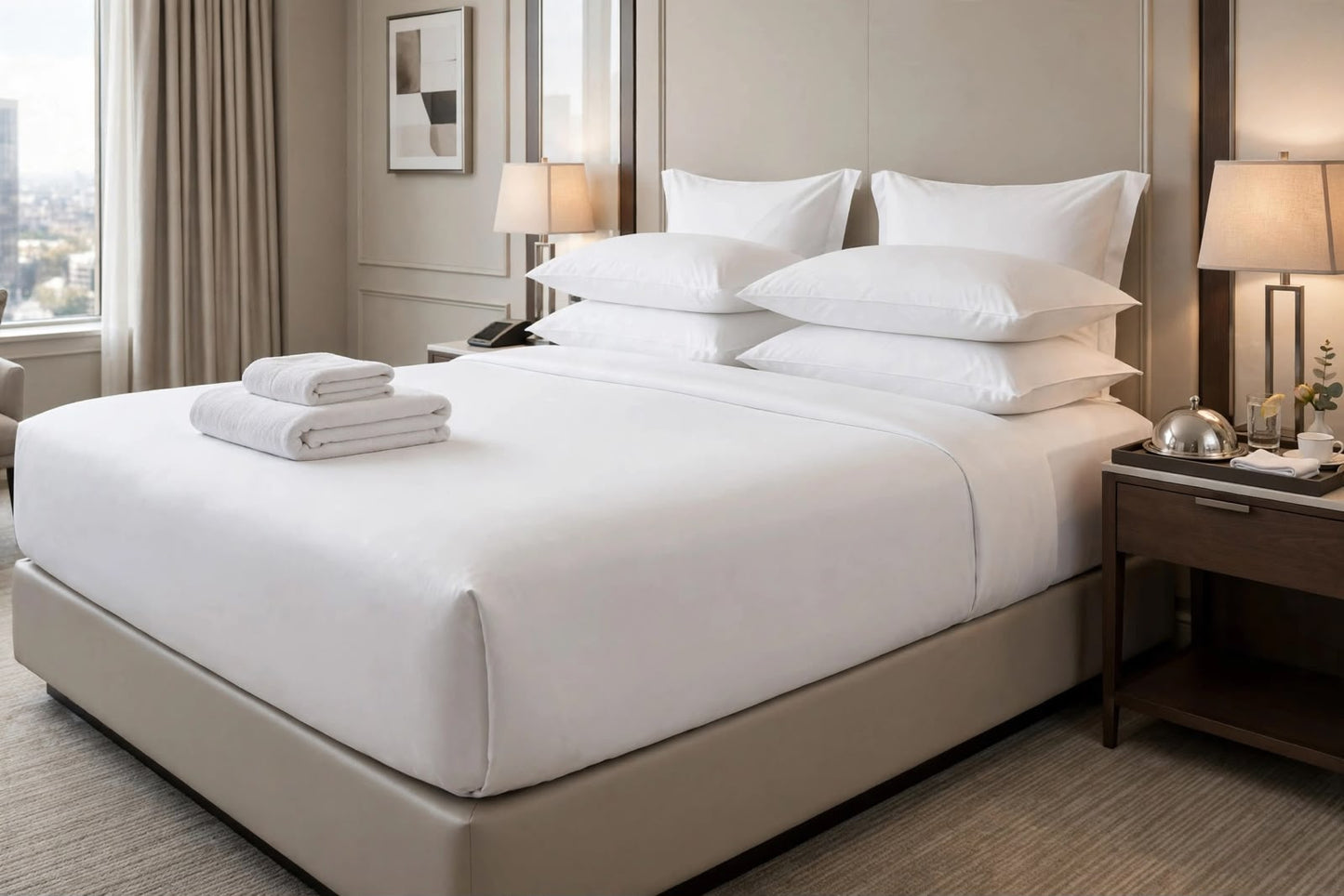 Premium White Deep Pocket Fitted Sheet – Ultra Soft Microfibre Bedding