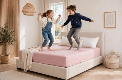 Premium Pink Deep Pocket Fitted Sheet – Ultra Soft Microfibre Bedding