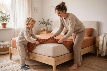 Luxury Terracotta Deep Fit Fitted Sheet – Soft & Breathable Bedding